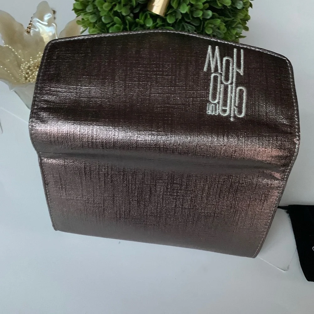 Neiman Marcus clutch Bronze color new - Picture 4 of 14